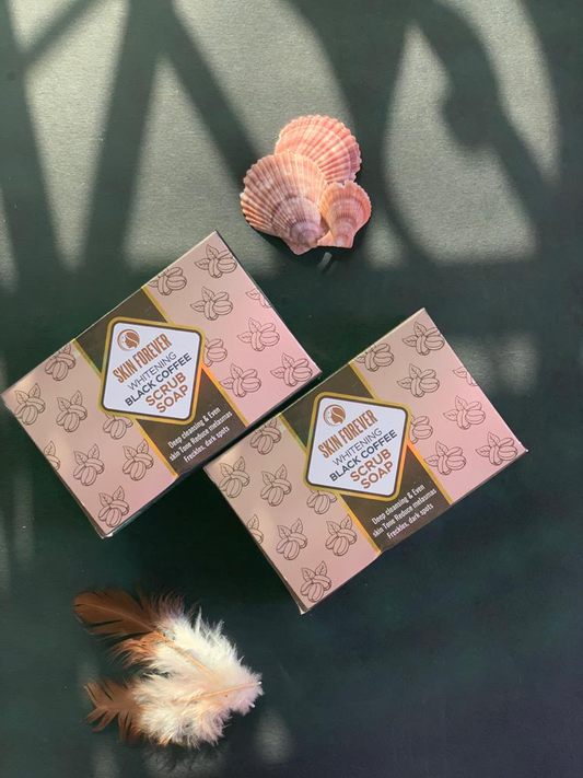 Whitening Black Coffee Scrub Soap